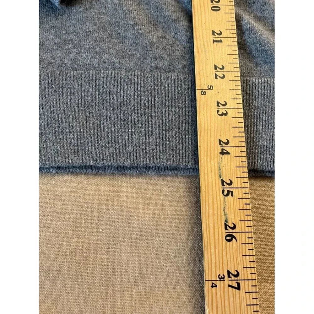Banana Republic Italian Merino Wool Sweater Women's Tall XL Gray Preppy Academic